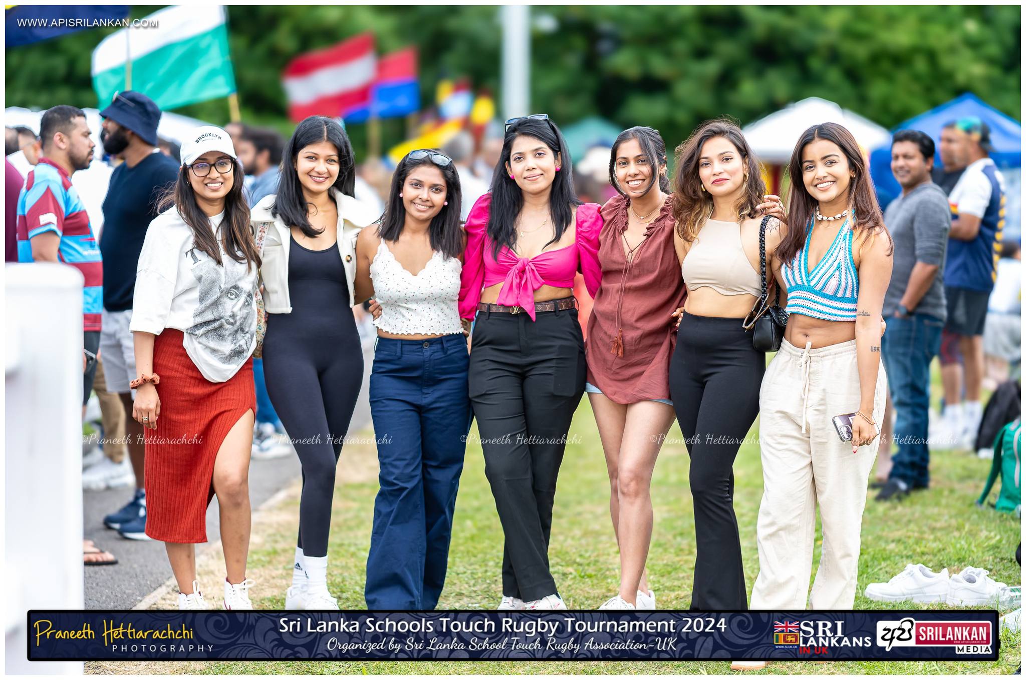 Supporters posing at Sri Lanka Schools Touch Rugby Tournament 2024